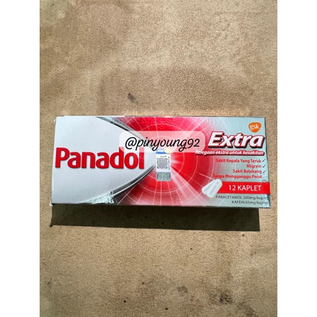 Panadol Extra Ori Malaysia isi 12 Tablet