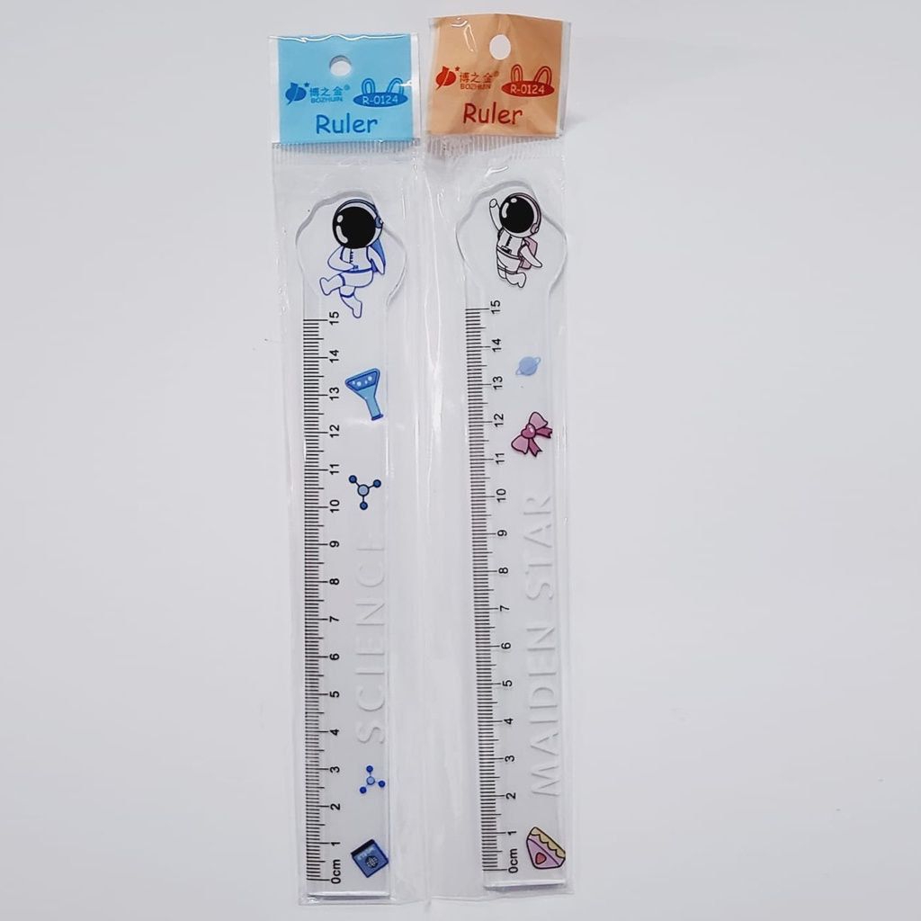 

Penggaris Sekolah Kantor Motif Lucu 15cm Bahan Plastik Import