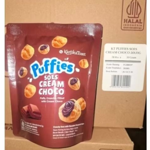

Kartika Sari puffies soes cream coklat