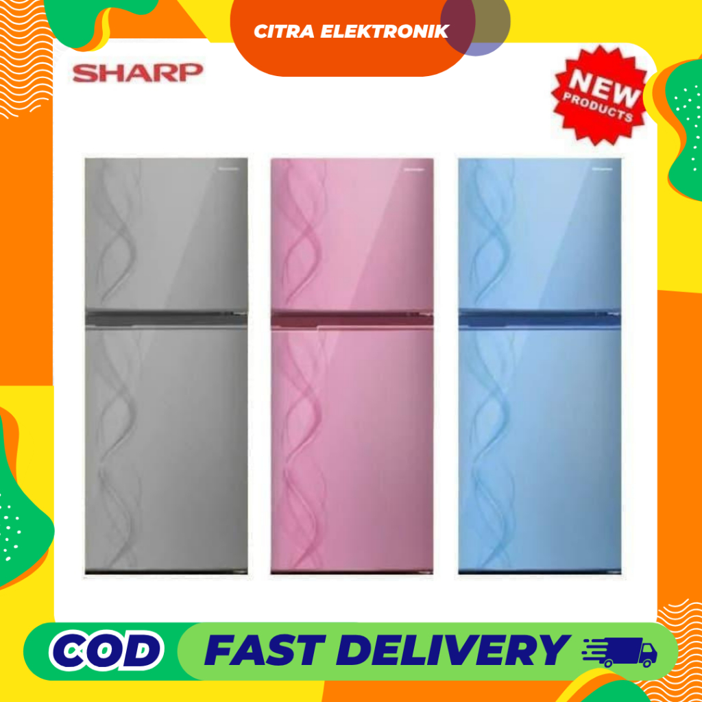 Sharp Kulkas SJX 197 ND/ SJX 197 MG/ SJX 237 ND/ Kapasitas 170 Liter/ Kapasitas 250 Liter No Frost G