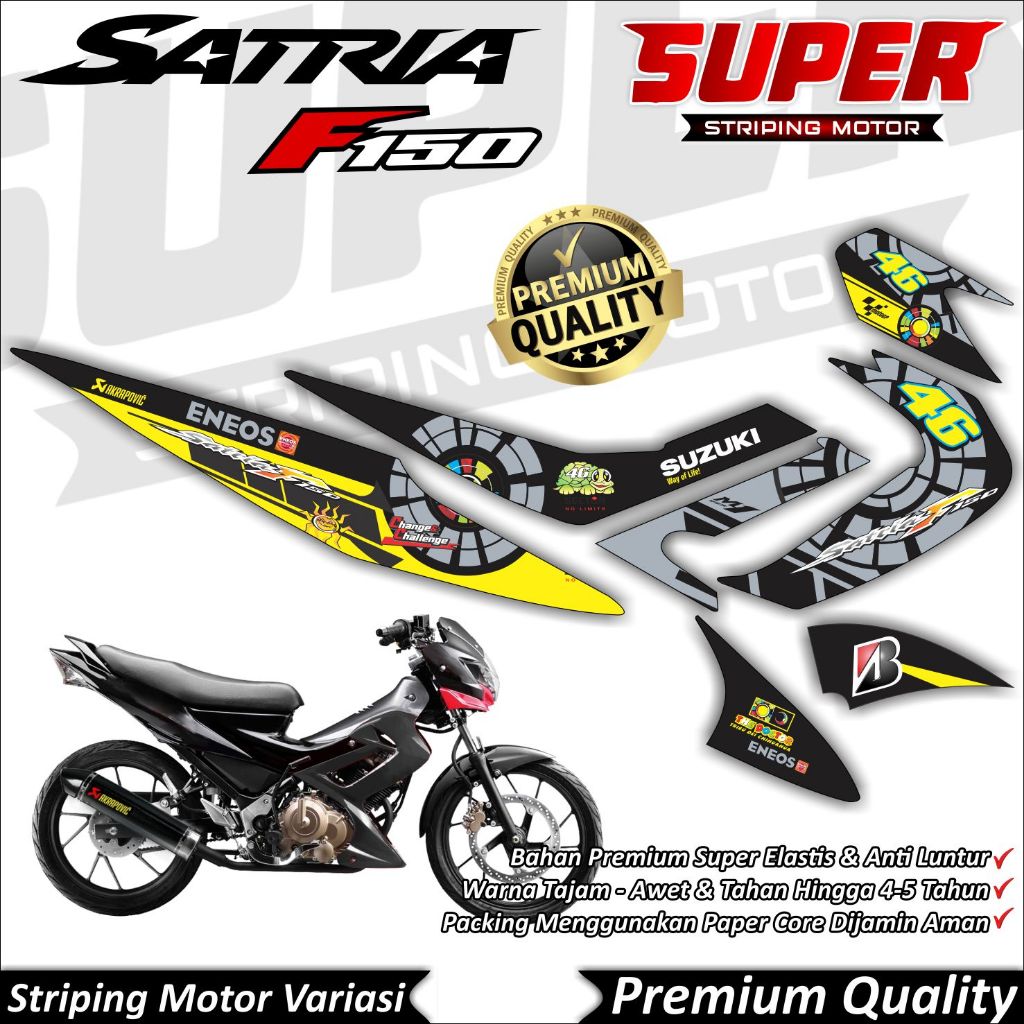 Stiker Satria FU Barong Anti Luntur keren Striping Satria FU Barong Striping Suzuki Satria FU Barong