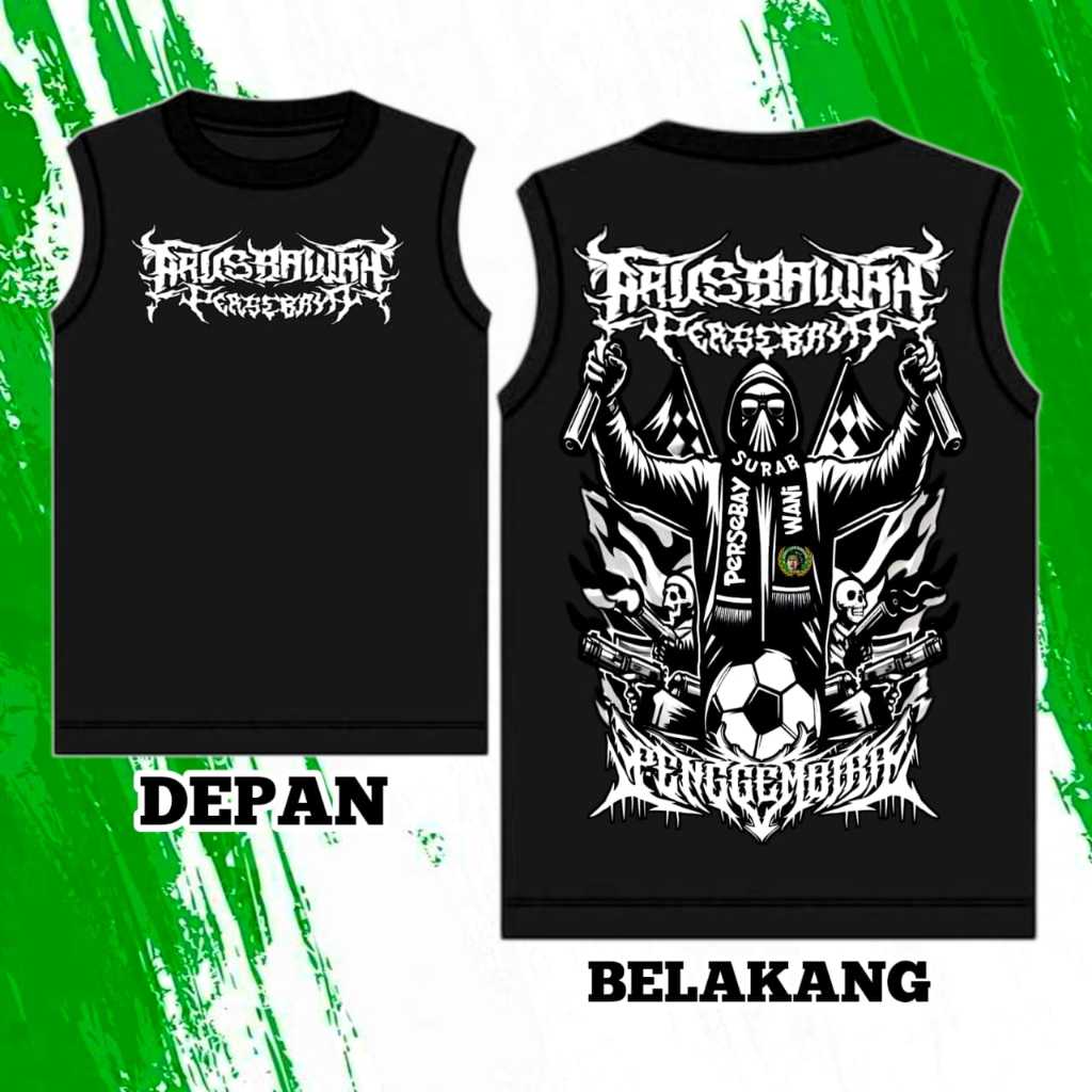 KAOS SINGLET ARUSBAWAH PERSEBAYA 1927 / KAOS ARUSBAWAH BONEKMANIA