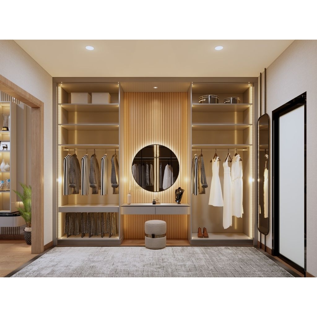 Custom Lemari Pakaian Aluminium