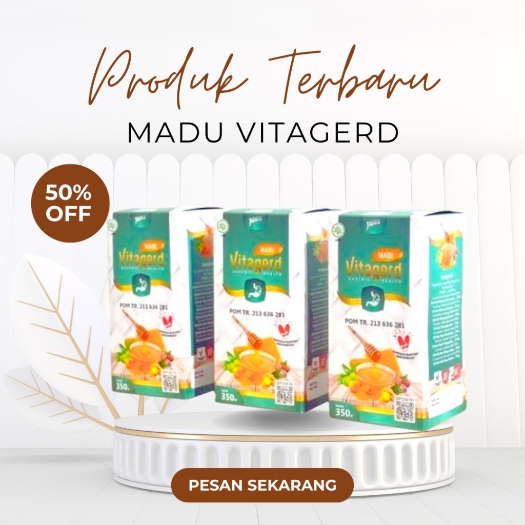 

MADU VITAGERD 350ML HERBAL ORIGINAL ATASI MAAG GERD DAN ASAM LAMBUNG AMPUH