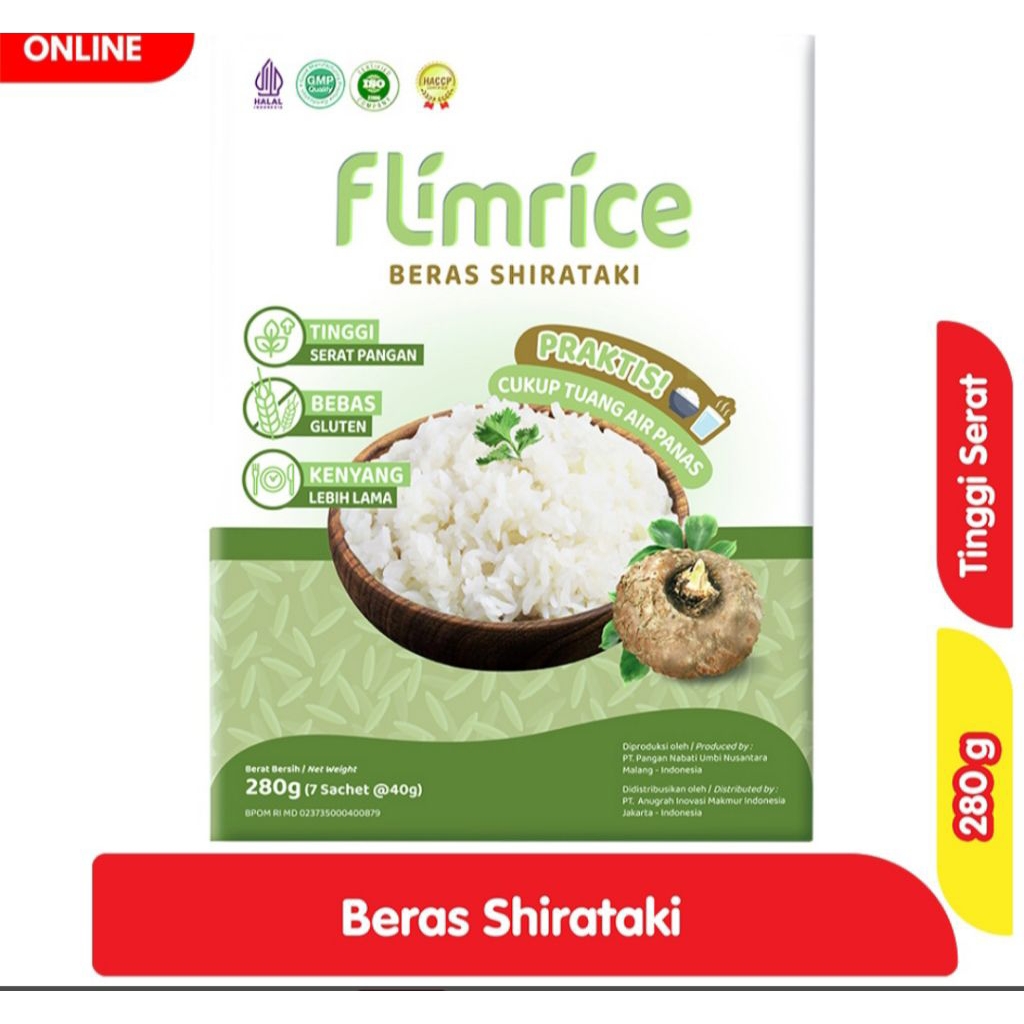 

FLIMRICE BERAS SHIRATAKI 280 GR