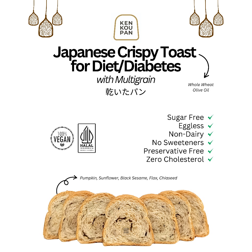 

Kenkoupan Roti Kering Gandum Multigrain Diet Diabetes | Bagelen Sehat Bebas Kolesterol & Pengawet