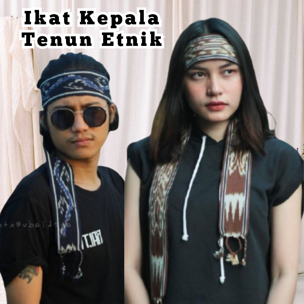 Promo Syal Ikat Kepala Tenun Etnik Untuk Pria & Wanita Berbagai Motif Indonesia Sumba Ntt Toraja