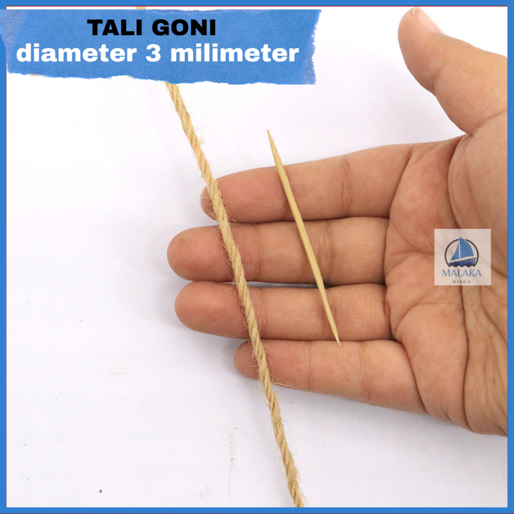 

Tali Rami Goni 3 mm Harga PerMeter untuk kerajinan tangan, dekorasi, souvenir, garukan kucing, DIY