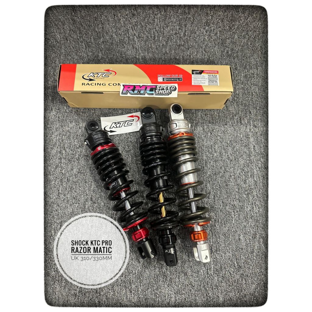 Shock Ktc racing pro Razor matic uk 310mm 325mm klik fungsi / Shock Ktc Razor pro matic ukuran 310mm