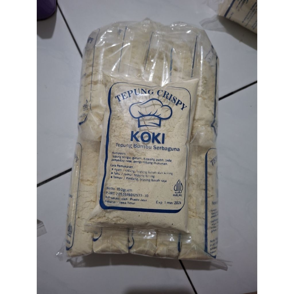 

tepung crispy KOKI, tepung bumbu serbaguna 1 pack isi 10pcs @150gram