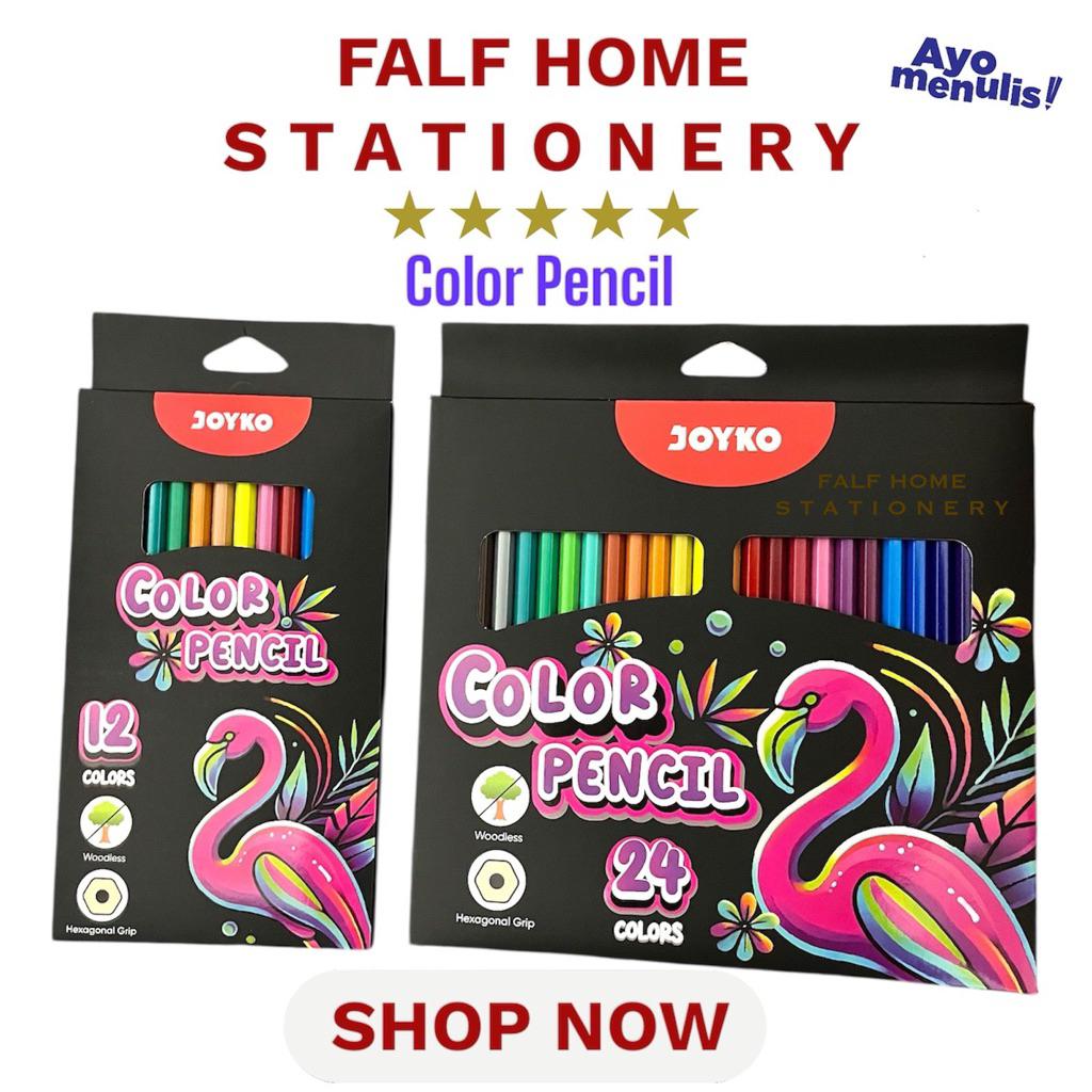 

JOYKO Woodless Color Pencils Pensil Warna Tanpa Kayu CP-0133