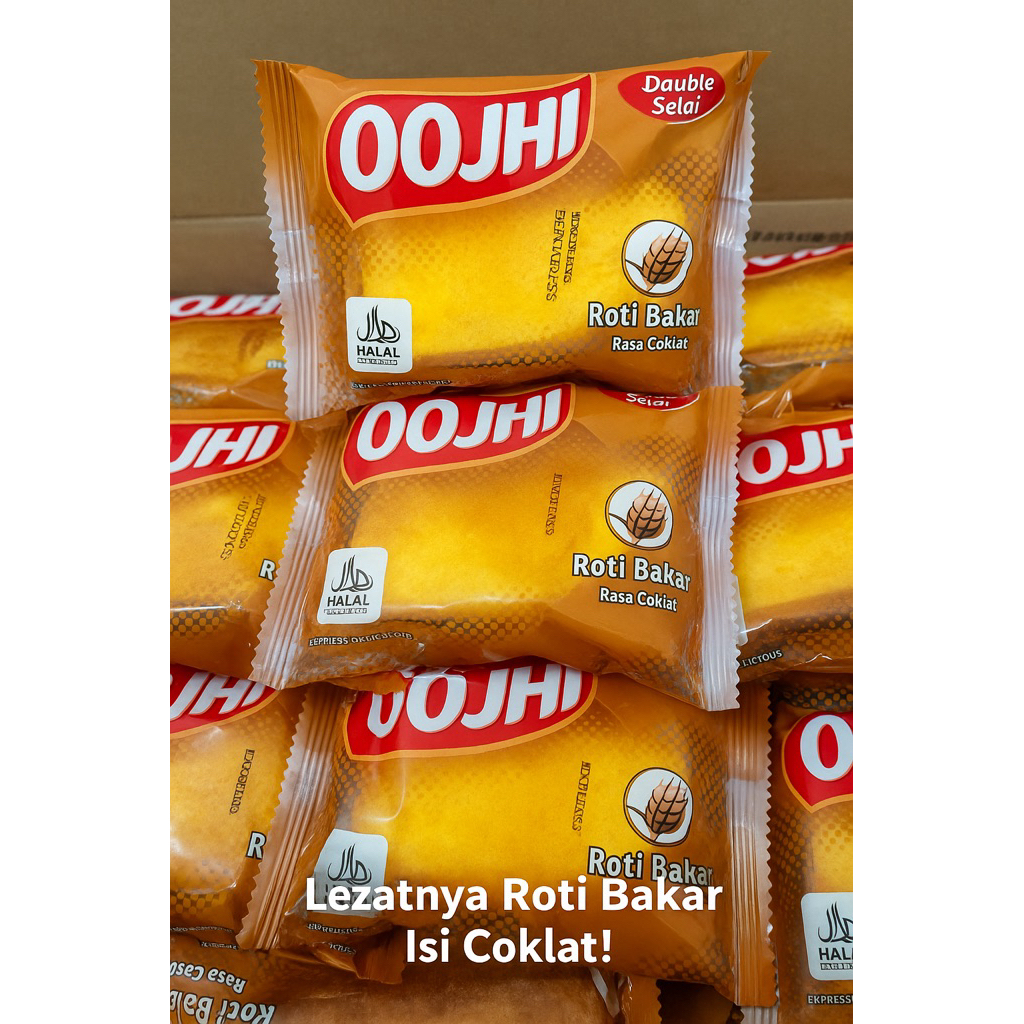 

Roti bakar oohji rasa coklat