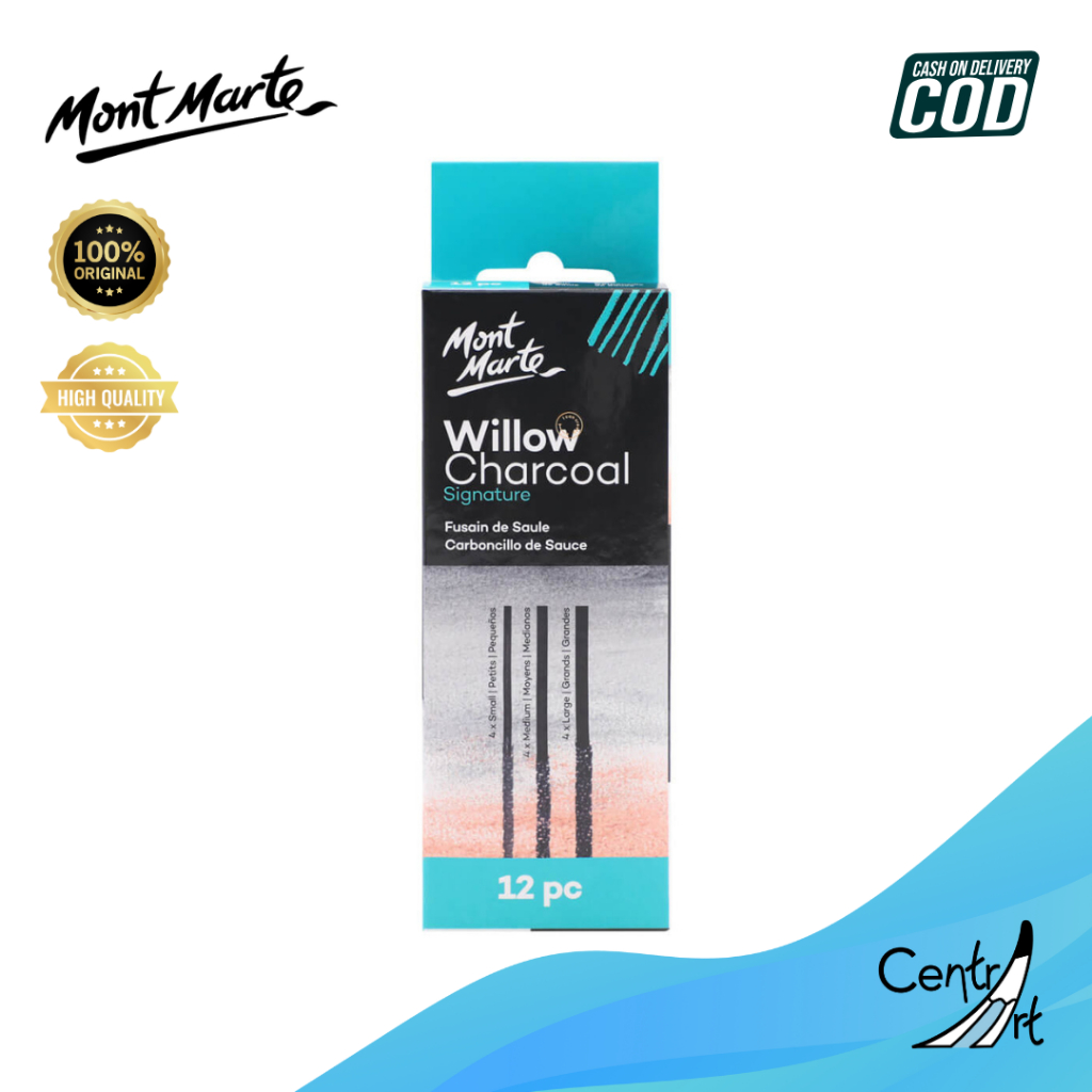 

Mont Marte Willow Charcoal 12 PCS Charcoal set