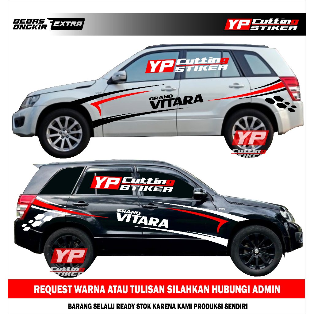 Sticker mobil grand vitara sticker list terlaris mobil suzuki grand vitara stiker mobil grand vitara