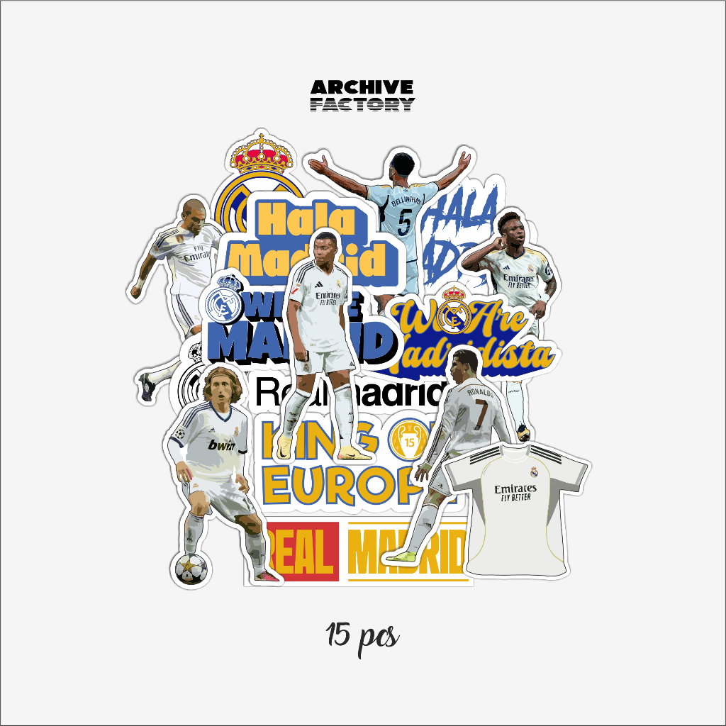 

STICKER PACK REAL MADRID | STIKER AESTHETIC | STIKER LAPTOP | STIKER TUMBLER | STIKER HP | STIKER HELM