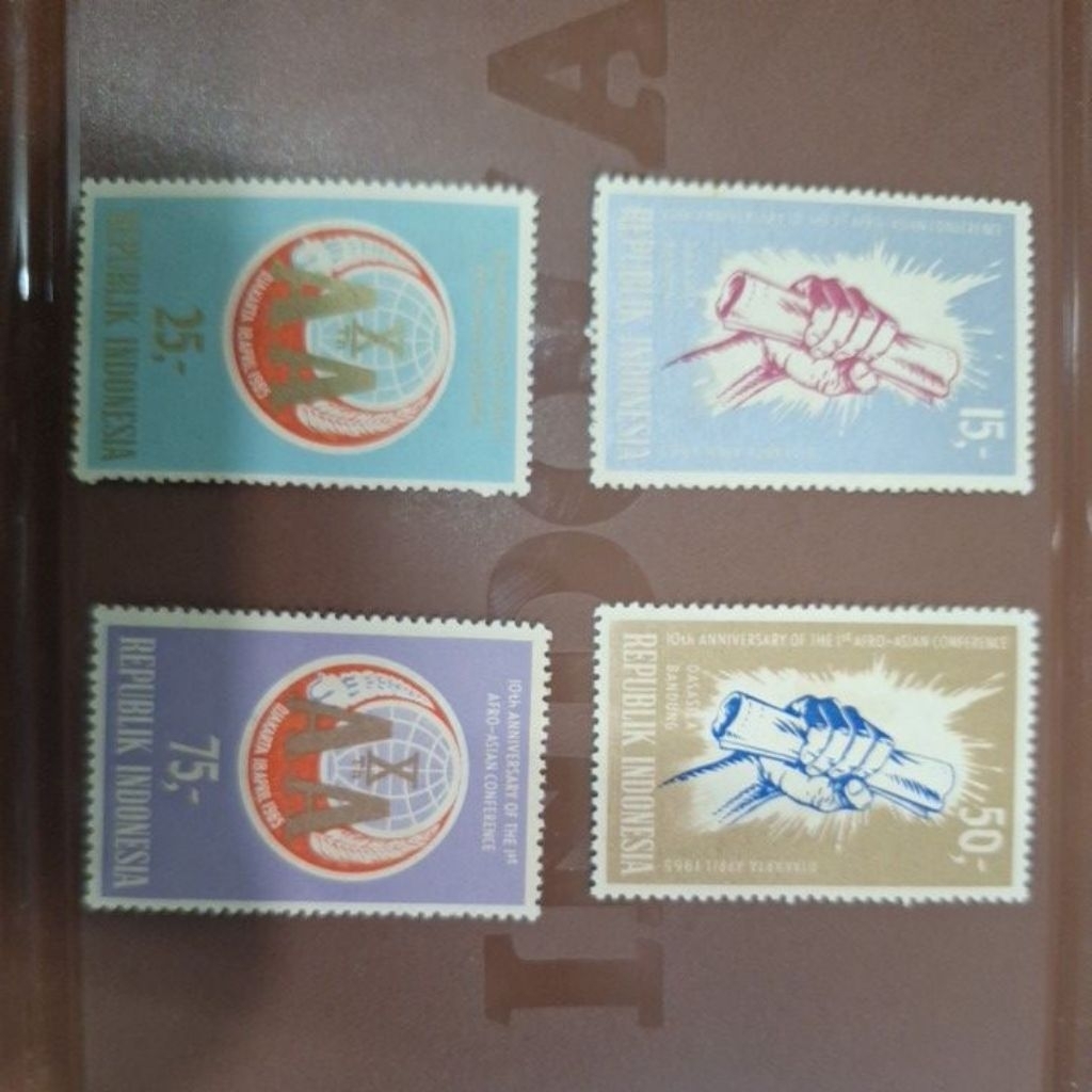 

perangko kuno 10th AFRO_ASIAN CONFERENCE 4 pc