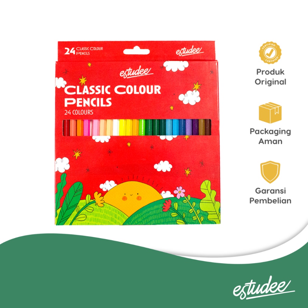 

KODE I85T ESTUDEE CLASSIC COLOR PENCIL 24 ESPCL24 PENSIL WARNA