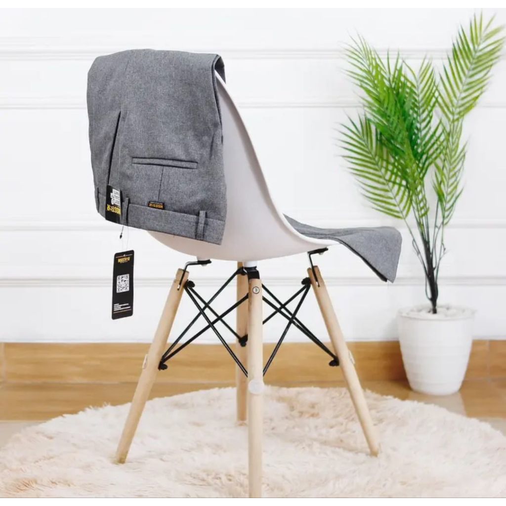 Celana Panjang Bahan Pria Semi Formal Slim fit Standar Jumbo Big size Clana Dewasa Pakaian Cowok ker