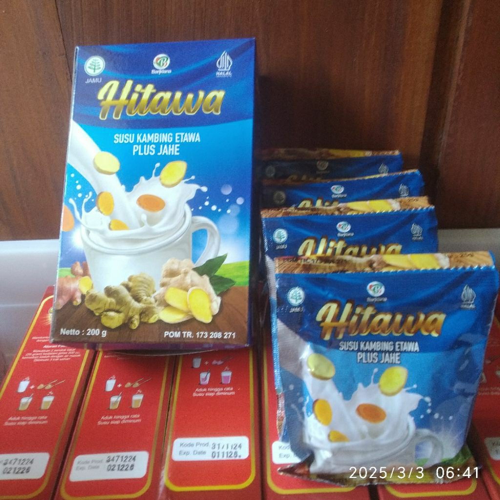 

hitawa susu kambing plus jahe paket