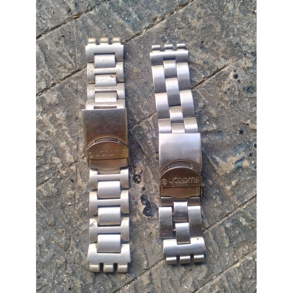 strap swatch irony crono stainles vs almunium
