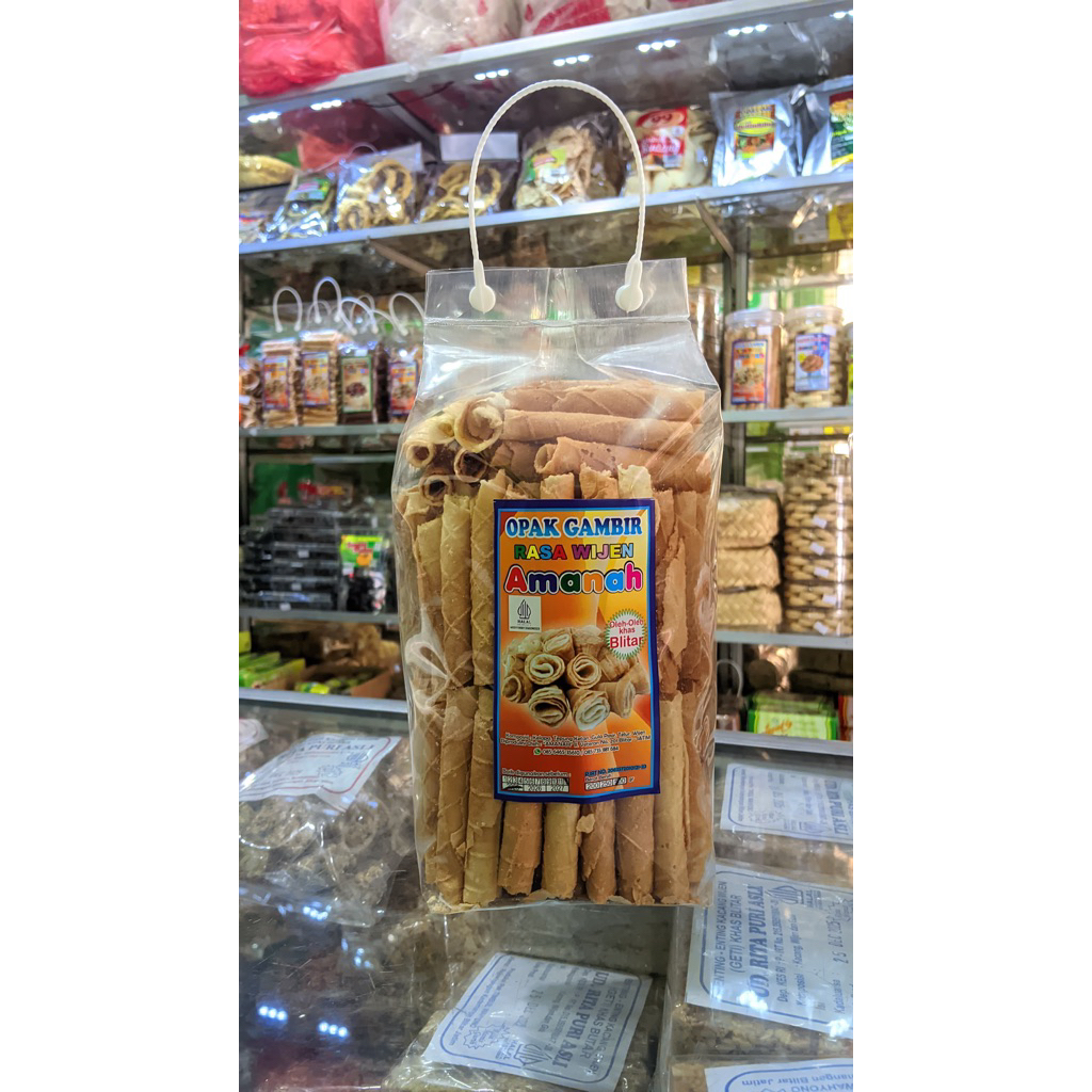 

OPAK GAMBIR KETAN WIJEN GULUNG KEMASAN 500GR OPAK GAMBIR AMANAH OLEH - OLEH KHAS BLITAR