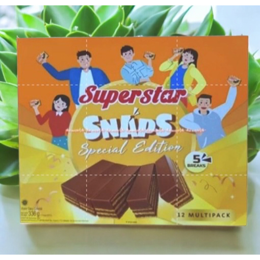 

Superstar Snaps Special Edition 336gr 12multipack Wafer Salut Coklat Waffer Cokelat Stick Superstar Snap
