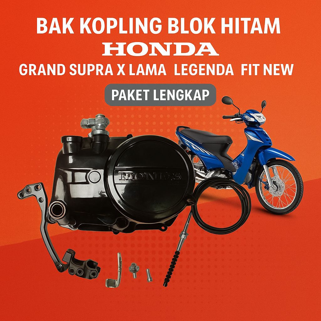 Bak Kopling Blok Hitam Honda Grand Supra X Lama Legenda Fit New - Paket Lengkap