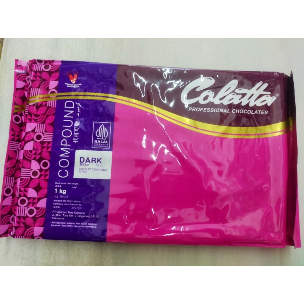 

Colatta Compound Dark 1 Kg cokelat Hitam Cokelat Batang