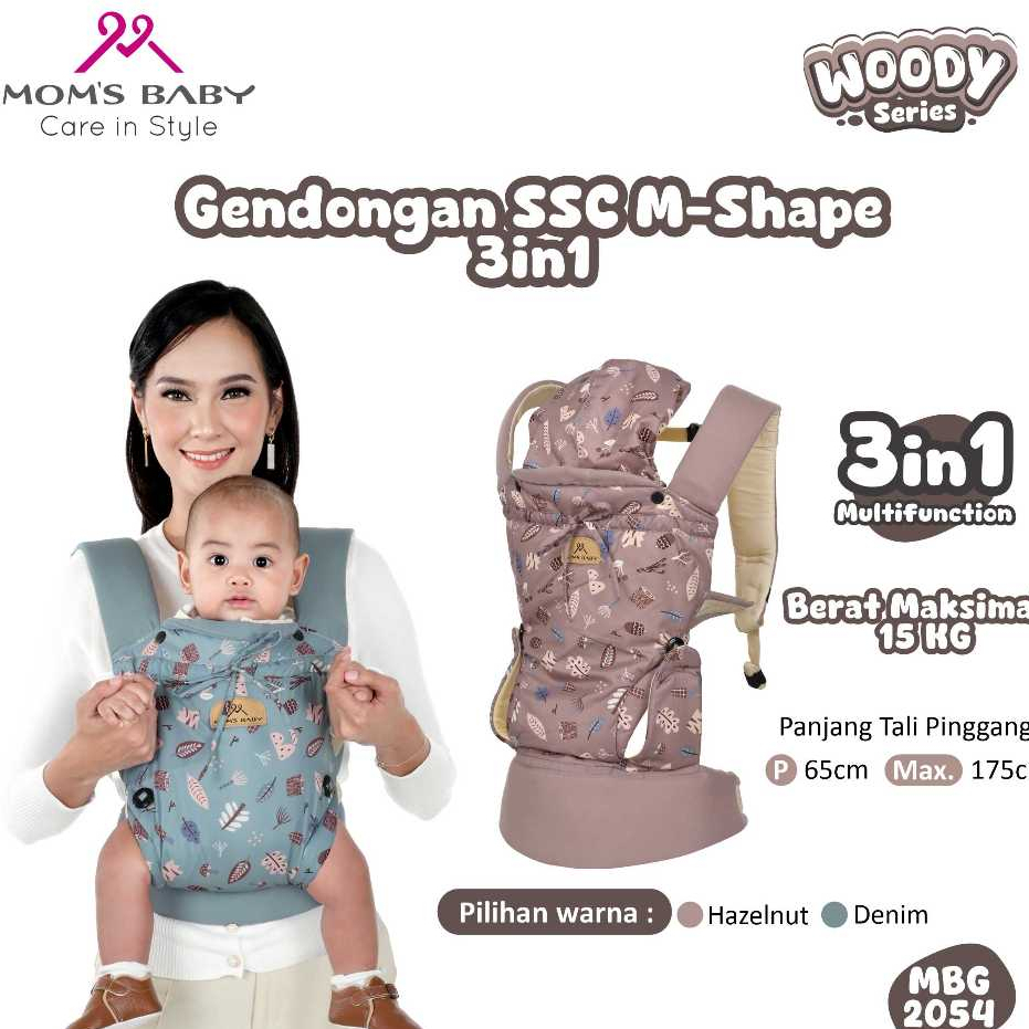 MOM'S BABY/ BABY JOY  Gendongan M Shape / gendongan bayi instan / Gendongan Bayi Depan Ransel