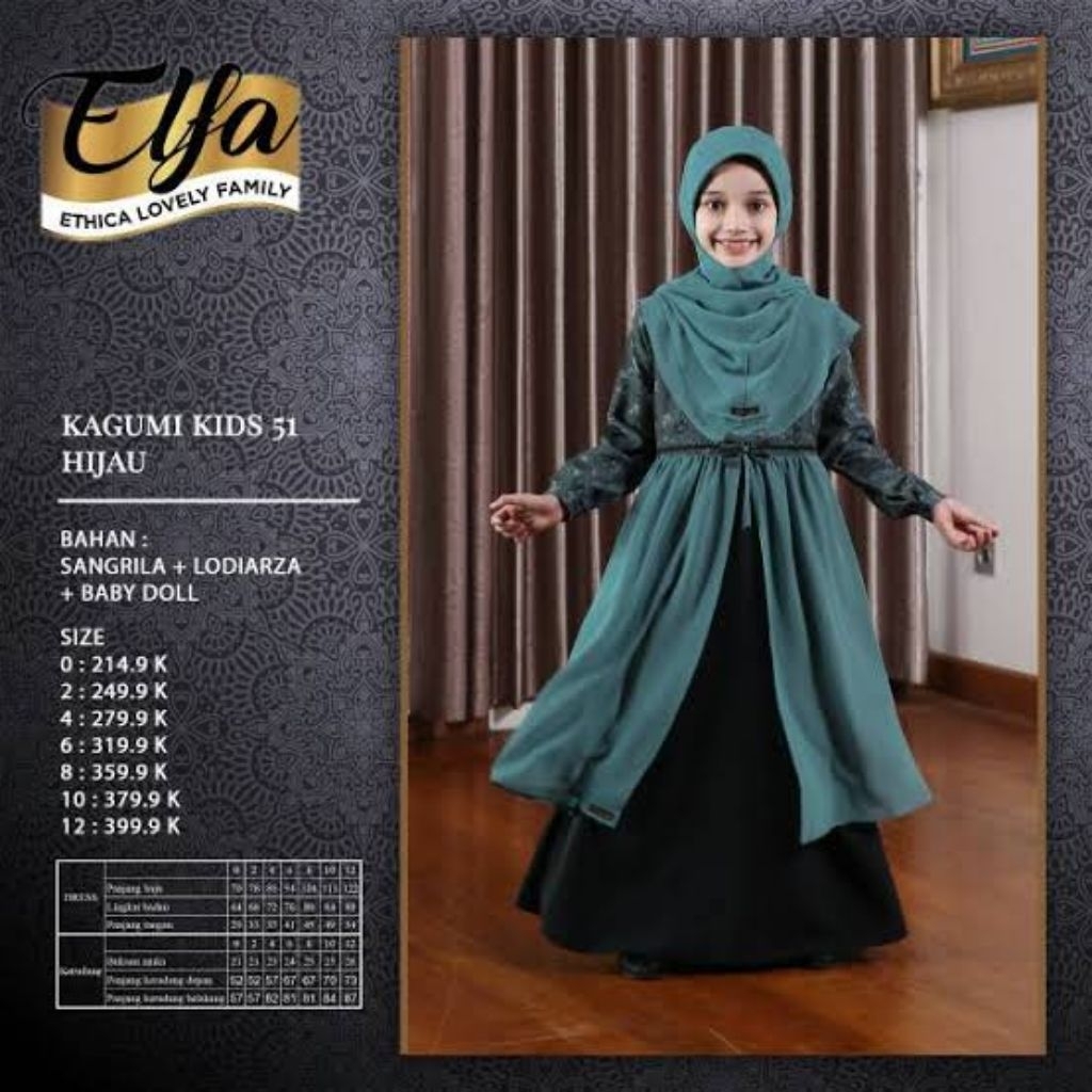ETHICA KAGUMI KIDS 51 GAMIS ANAK