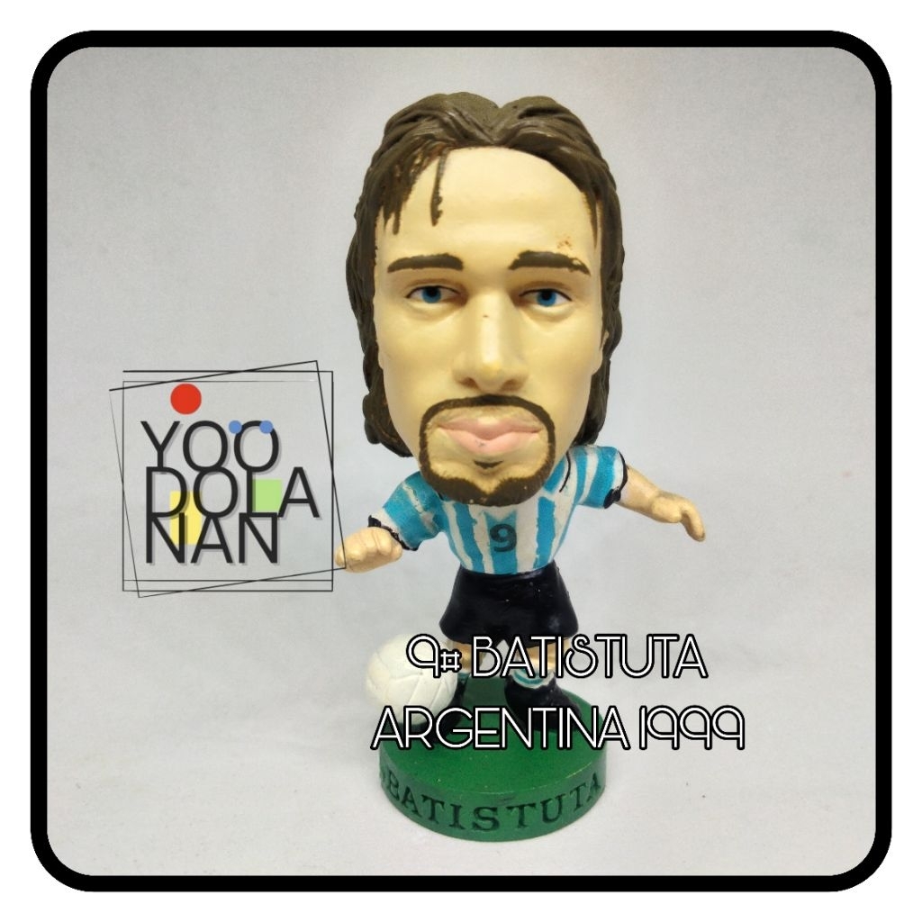 9# BATISTUTA - ARGENTINA 1999 CORINTHIAN PROSTARS FIGURE PEMAIN BOLA