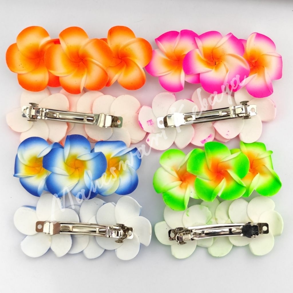 Aksesoris-Jepit Rambut Bunga Kamboja Khas Bali