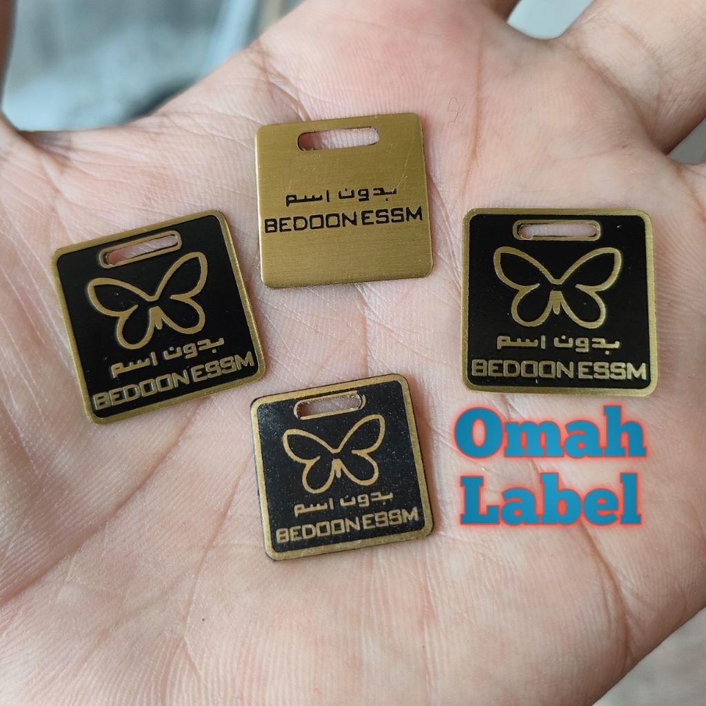 

label plat hijab bandul/label cadar bandana bandul