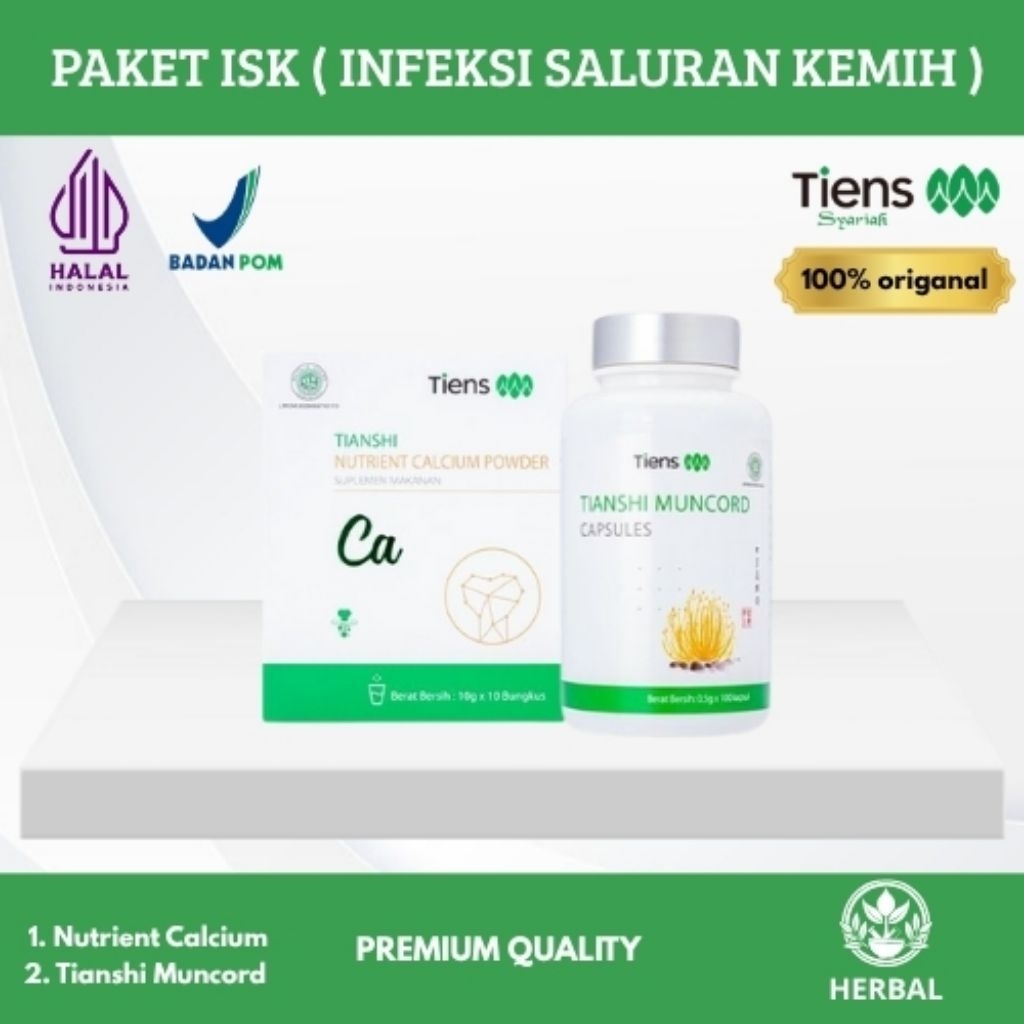 [Herbal China] Paket ISK (Infeksi Saluran Kemih) Tiens 2 Produk Full Segel obat infeksi kemih