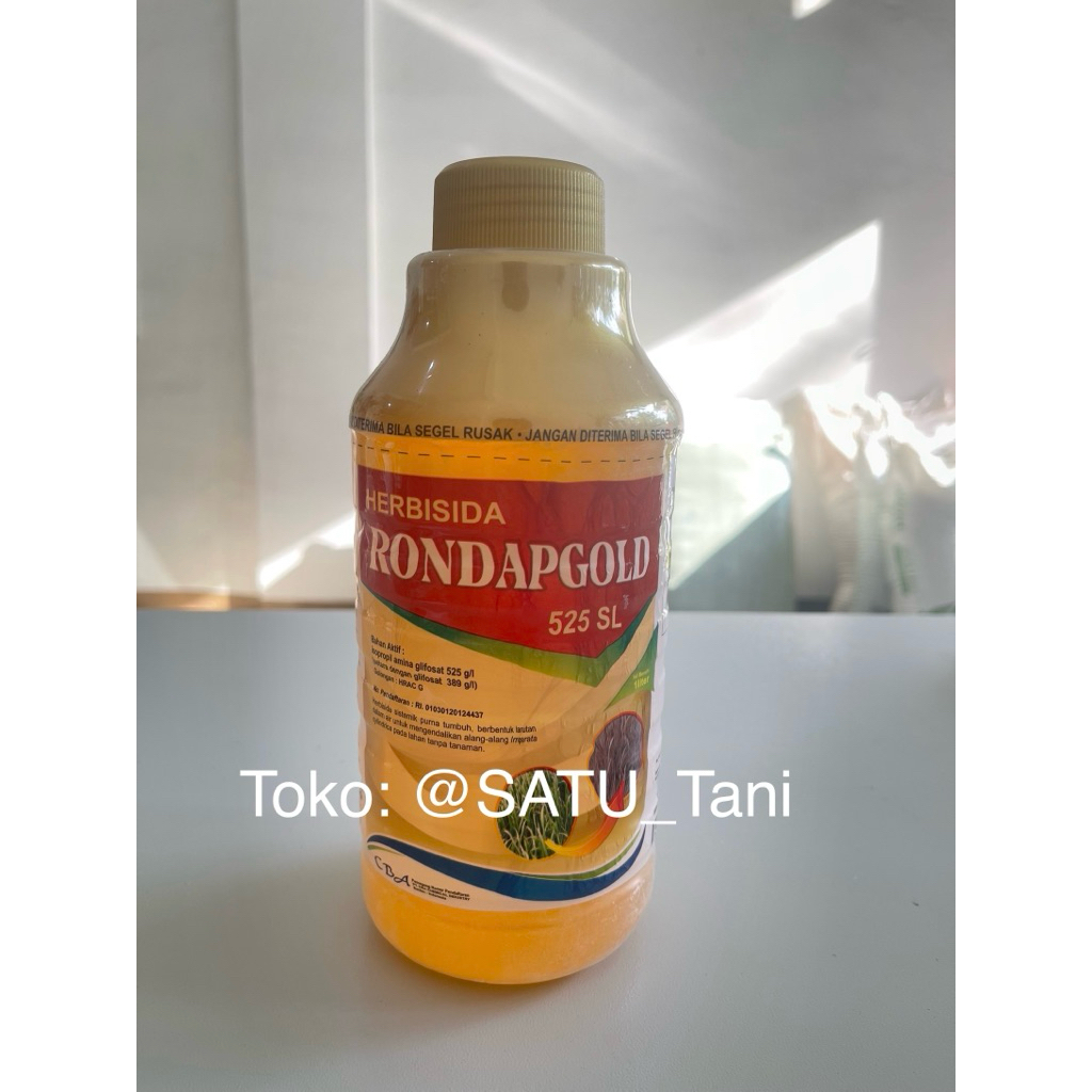 Herbisida Sistemik Glifosat 525SL RondapGold 1Liter dan 5Liter Racun Rumput Lalang / Racun Rumput Ak