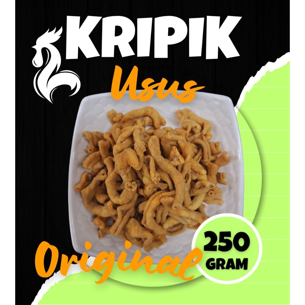 

Kripik usus Original 250 Gram Murah Enak Crispy Original Kripik Usus Ayam 1/4 kg krispi