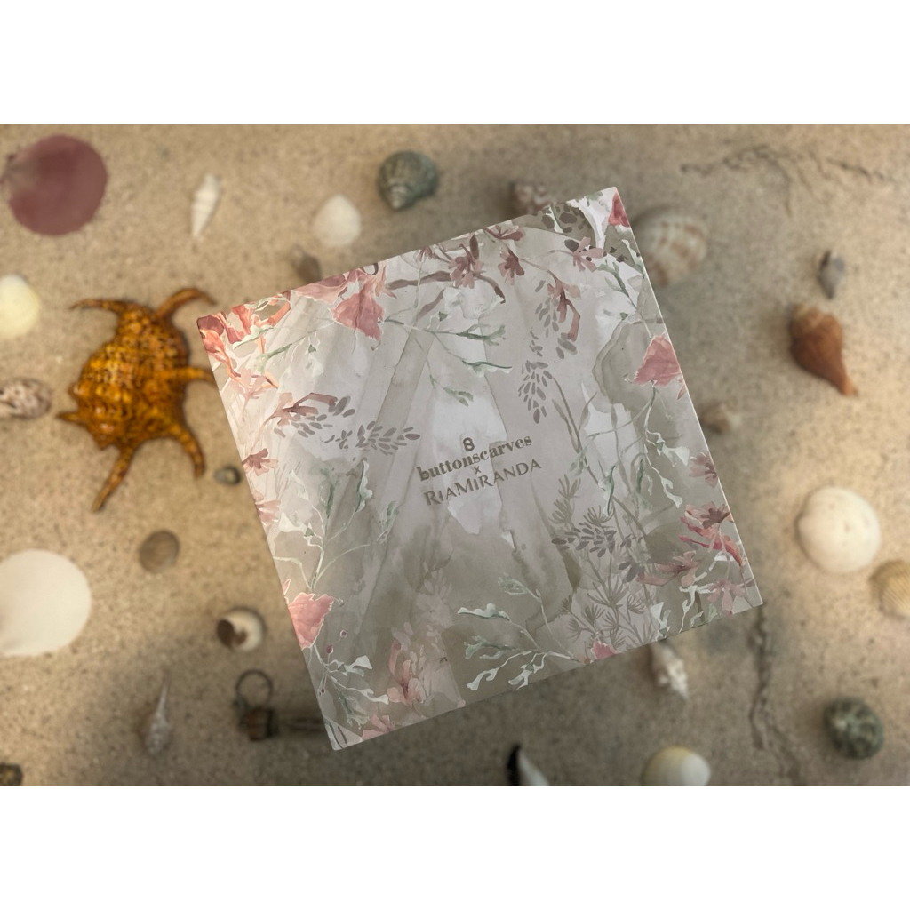 Buttonscarves X RIA MIRANDA XANADU Voile Square Series in ABALONE (PRELOVED VVGC)