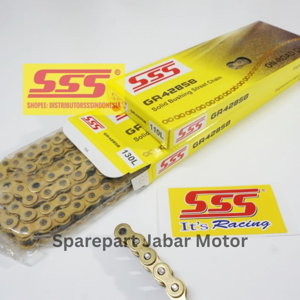 RANTAI SSS 428-130 LINK ORIGINAL ALL MOTOR RANTAI MOTOR RACING HEAVY DUTY 428 130L