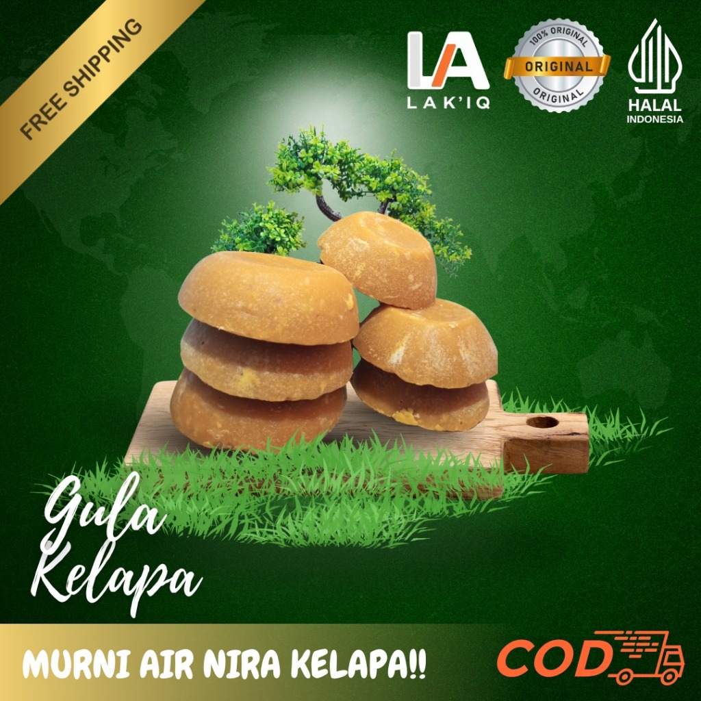 

Gula Kelapa Asli 100% 1 kg Gula Merah Kelapa asli 100% Dari Air Nira Kelapa Asli untuk teh dan kopi