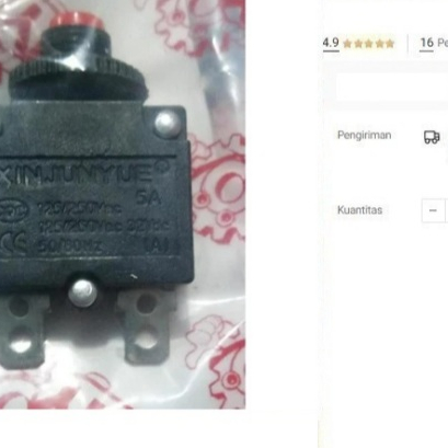 

Circuit Breaker 5A / 10A Overload Protection Over Load Protector