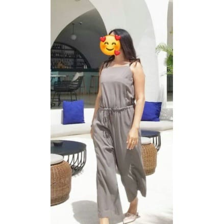 PRELOVED JUMPSUIT GREEN ARMY / PLAYSUIT PANJANG HIJAU TENTARA WANITA