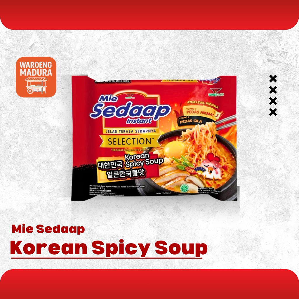 

Mie Sedaap Korean Spicy Rasa Korea Pedas