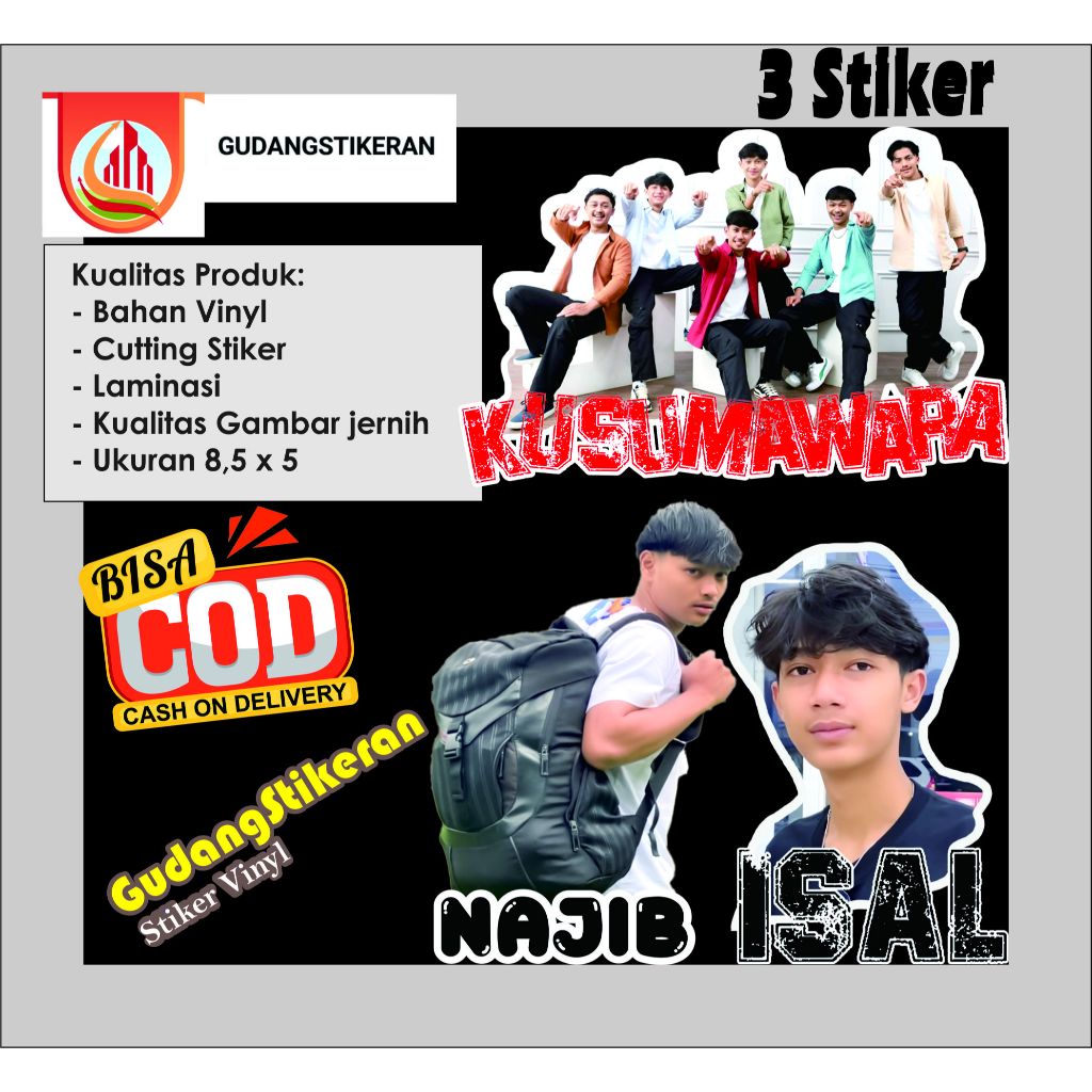 

STIKER Cutting Edisi KUSUMAWARA PAKET PREMIUM (1 paket isi 3 STIKER)