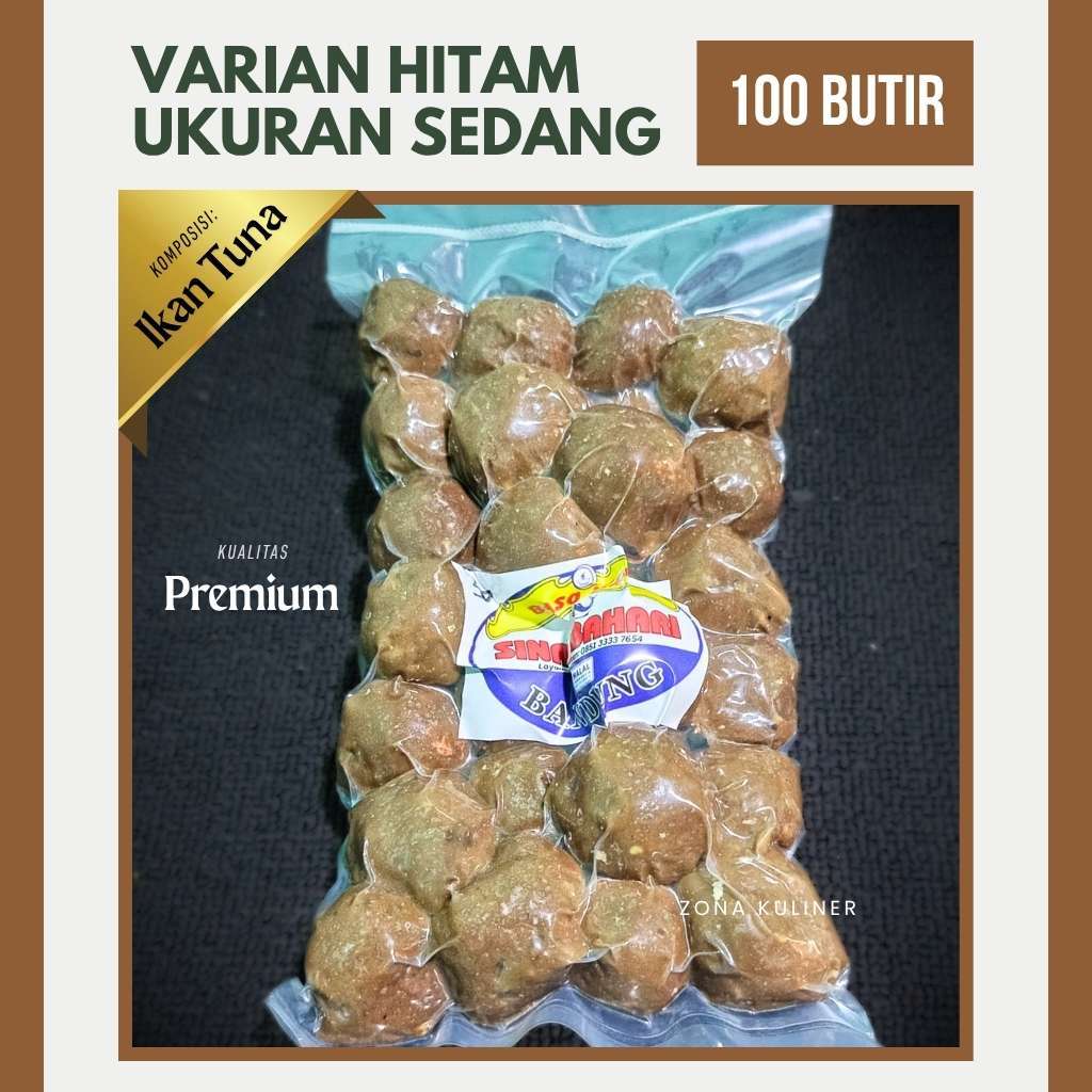 

Bakso Ikan Tuna Varian Sedang Hitam 100 Butir | Sinar Bahari