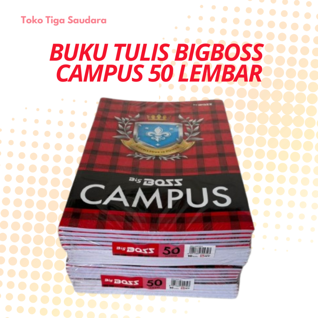 

Buku Tulis BigBoss Campus 50 Lembar 1 Pack isi 10 Buku