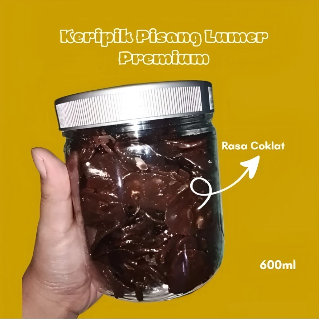 

KERIPIK PISANG LUMER RASA COKLAT CEMILAN PREMIUM