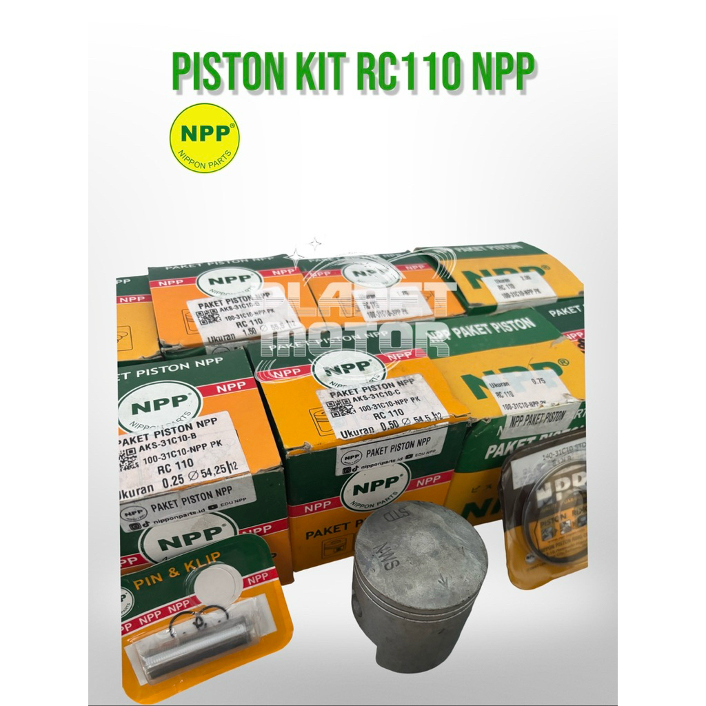 PISTON KIT SEHER KIT RC 110 RC110 TORNADO GS CRYSTAL NPP SUZUKI