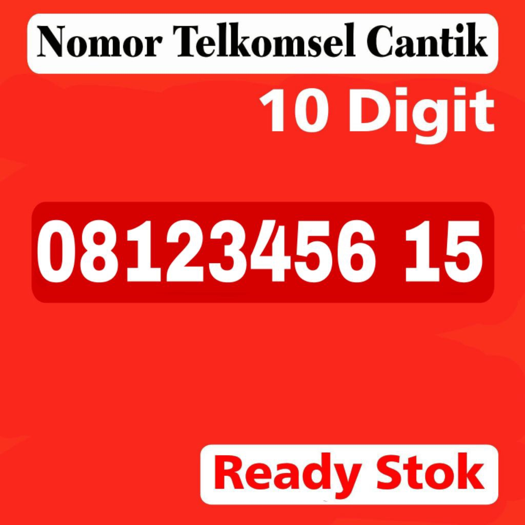 kartu perdana cantik simpati 10 digit nomor cantik telkomsel 10 angka nomer cantik 10 digit 8123456 