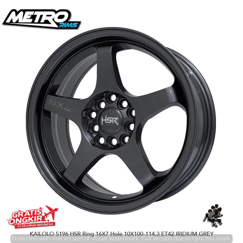 Terbaru velg racing JDM ganteng ring 16x7 gun metal untuk mobil civic fd camry altis BRV HSR Kailolo