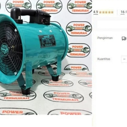 

Blower Ventilator 8" YAMAMAX Portable Exhaust Kipas Industrial Fan
